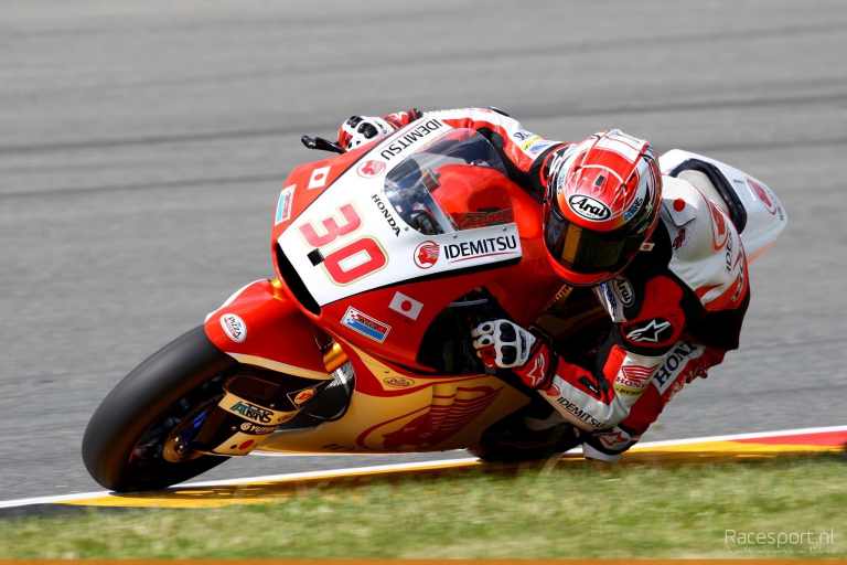 Moto2: Nakagami op pole op de Sachsenring