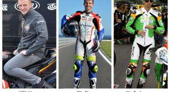 Toni Finsterbusch en Glenn Scott teamgenoten Wayne Tessels bij Agro On-Benjan-Kawasaki