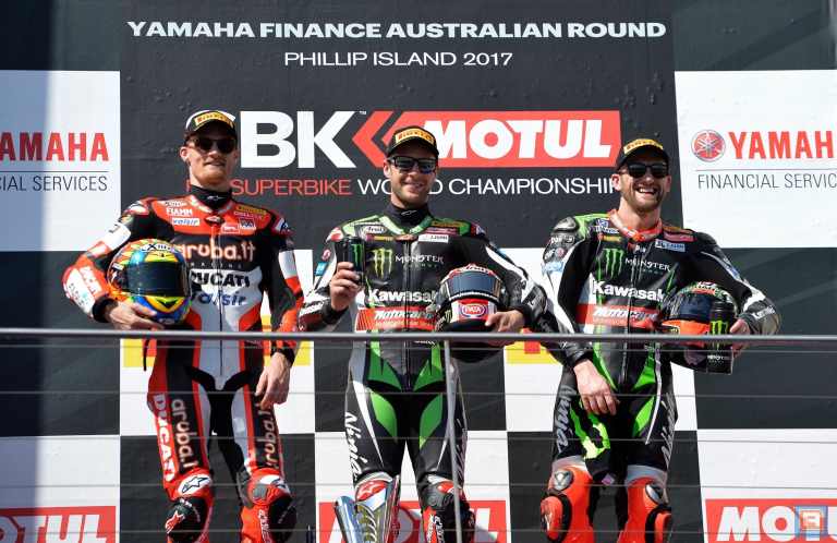 De WorldSBK top 3 over hun eerste race op Phillip Island