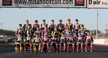 ADAC NEC Moto3 coureur trainen op het Misano World Circuit