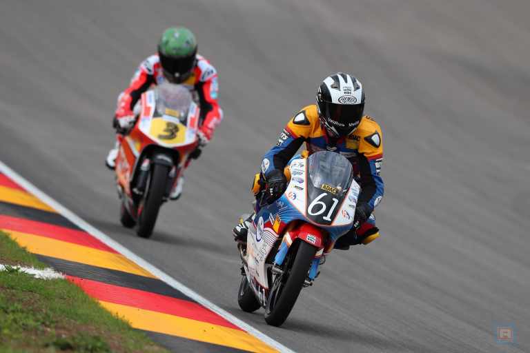 Leerzaam weekend op Sachsenring voor Ernst Dubbink en Jeffrey Buis