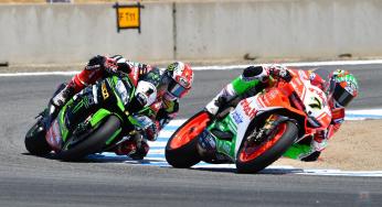 Chaz Davies wint race 1 op Laguna Seca
