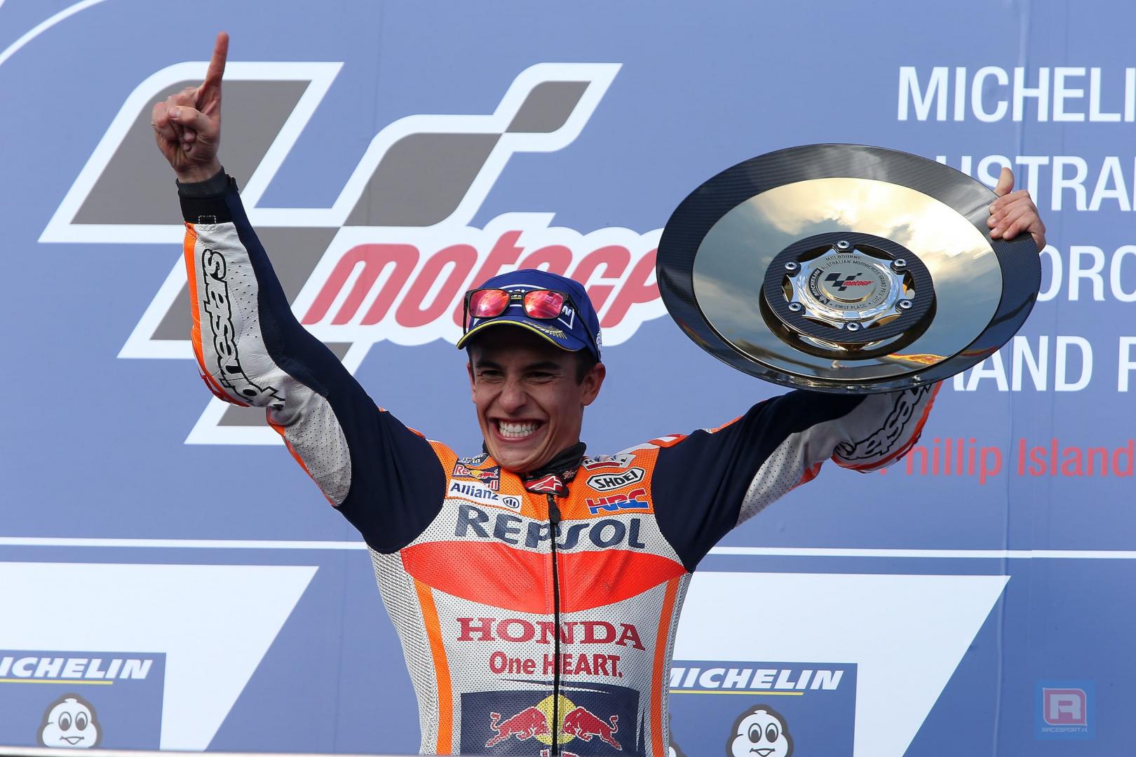 Marc Marquez: ‘Blij met zege, maar de 33 punten voorsprong belangrijker’