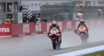Andrea Dovizioso wint Japanse MotoGP thriller