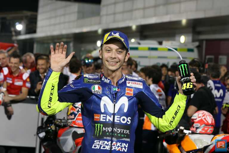 Valentino Rossi: ‘Dovizioso en Marquez nog maatje te groot, maar blij met podium’
