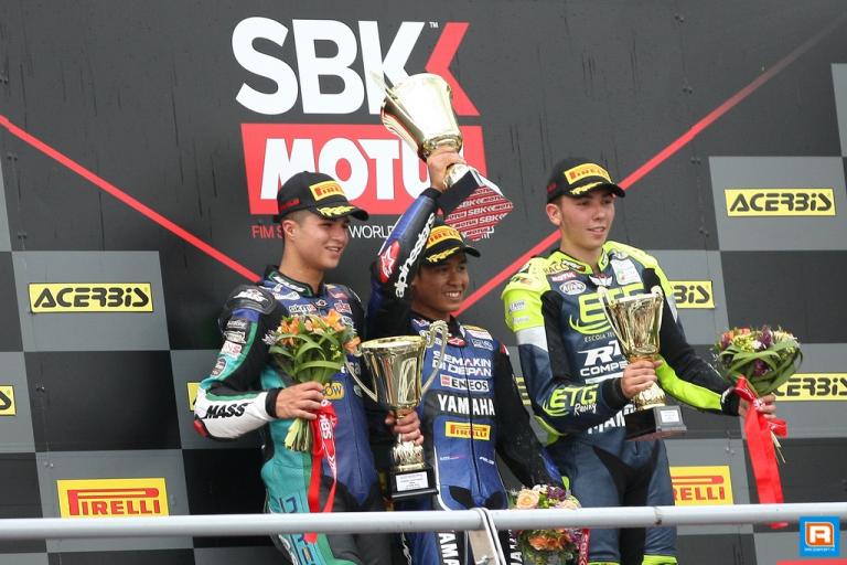 Hendra Pratama wint WorldSSP300 race in Brno, Khan tweede