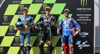 Marini pakt Moto2 pole in Brno, Bendsneyder 18e