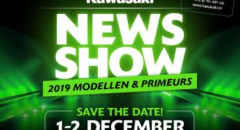 RACE-KIDS: 1 en 2 dec. kinderen zelf motorrijden tijdens Kawasaki Mega News Show