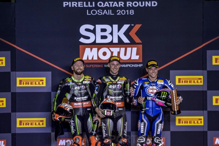 Ongenaakbare Rea wint race 1 in Qatar, Van der Mark zevende