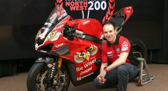 Alastair Seeley in 2019 met Be Wiser Ducati naar North West 200