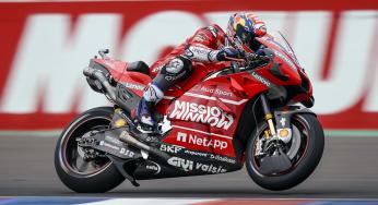 Ducati zonder Mission Winnow reclame in Le Mans