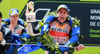Márquez wint MotoGP crashfestijn in Barcelona, Lorenzo torpedeert concurrentie