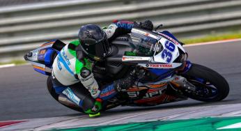 Sander Kroeze traint in Oschersleben en Assen