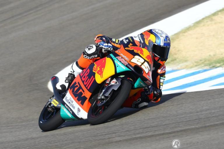 Raul Fernandez het snelst op vrijdag in Jerez