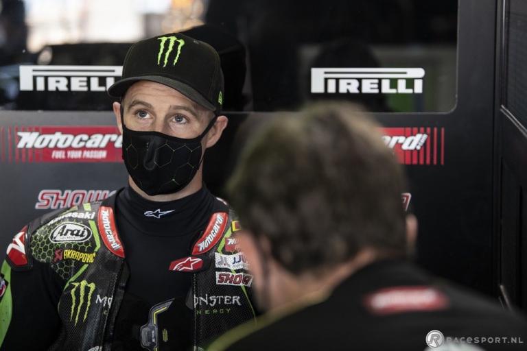 Rea voor Van der Mark tijdens een opdrogende FP2 in Catalunya