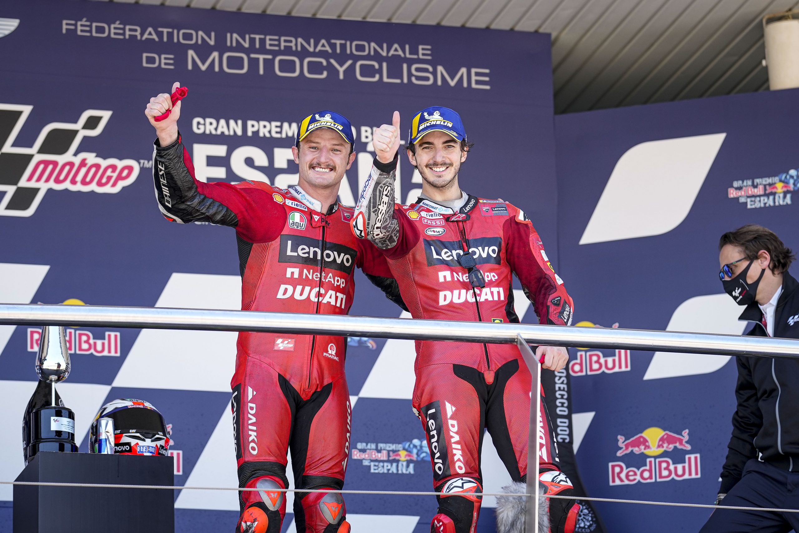Nieuwe WK leider Bagnaia (P2): “Het was vandaag de dag van Jack”