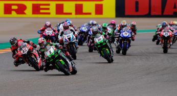 Rea wint, Van der Mark vijfde in Tissot Superpole Race Pirelli Aragon Round